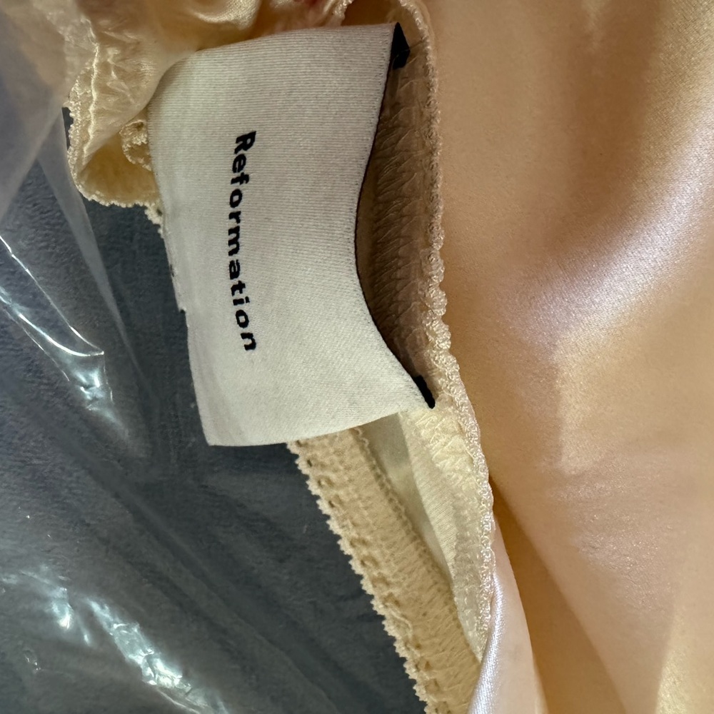 New Reformation Layla Cream Maxi Skirt sugar - Picture 5 of 5